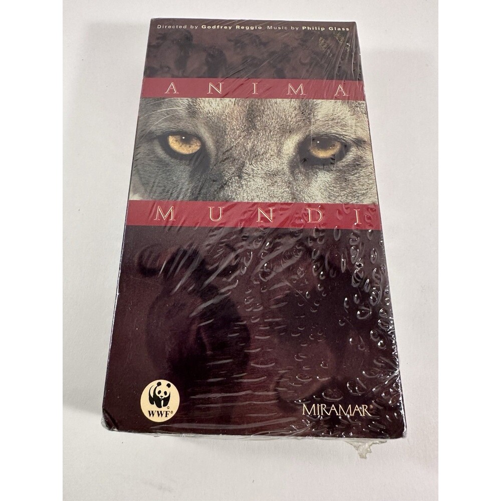 Anima Mundi VHS Vintage Radio Shack Godfrey Reggio Phillip Glass Sealed Miramar